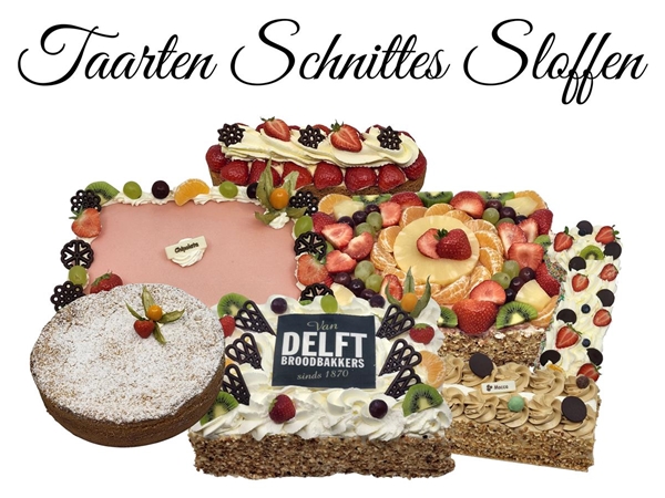 Taarten Schnittes en Sloffen